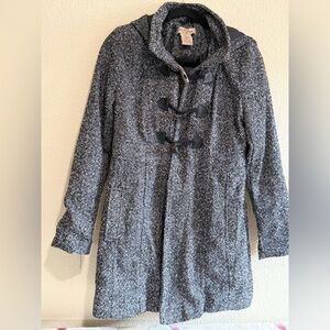 Paris Blues Black and Gray Women's Coat